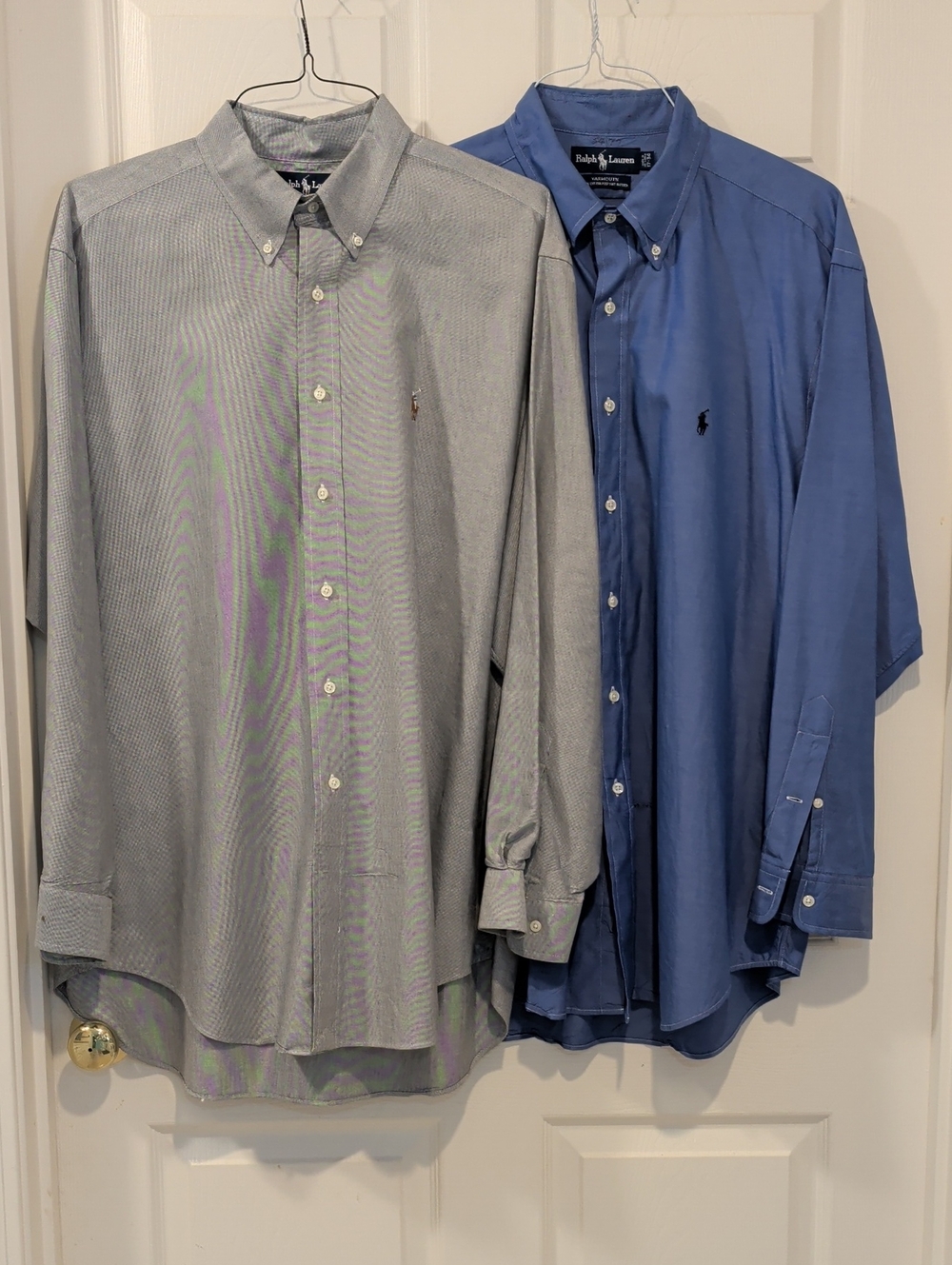 Ralph Lauren Men’s Long-Sleeve Button-Down Shirts - Blue / Light Gray